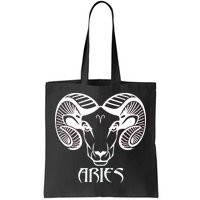 Zodiac Aries Ram Horns Face Tote Bag