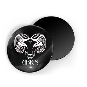 Zodiac Aries Ram Horns Face Magnet