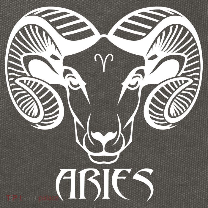 Zodiac Aries Ram Horns Face Cotton Canvas Backpack