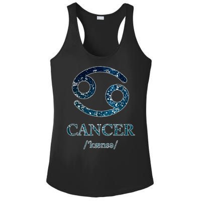 Zodiac Birthday Cancer Vintage Ladies PosiCharge Competitor Racerback Tank