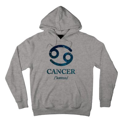 Zodiac Birthday Cancer Vintage Hoodie