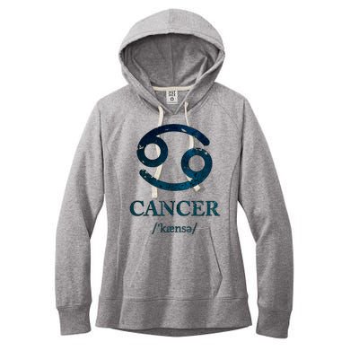 Zodiac Birthday Cancer Vintage Women's Fleece Hoodie