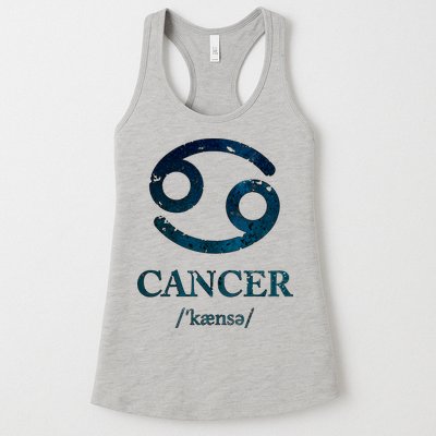 Zodiac Birthday Cancer Vintage Womens Tank Top