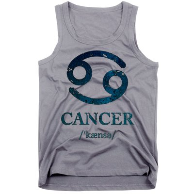Zodiac Birthday Cancer Vintage Tank Top