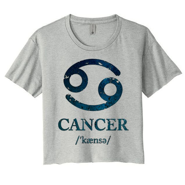 Zodiac Birthday Cancer Vintage Crop Top