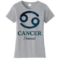 Zodiac Birthday Cancer Vintage Women's T-Shirt