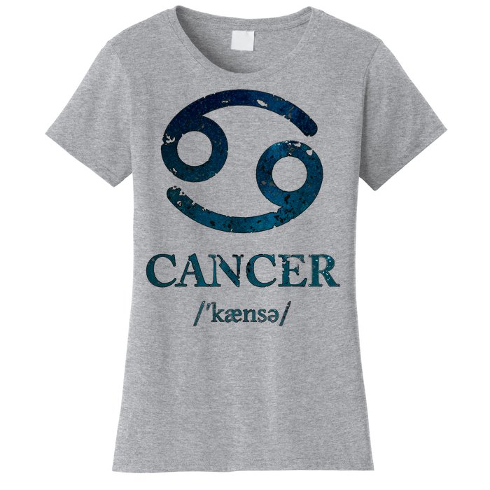 Zodiac Birthday Cancer Vintage Women's T-Shirt