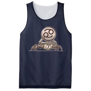 Zodiac Cancer Icon Gem Mesh Reversible Basketball Jersey Tank