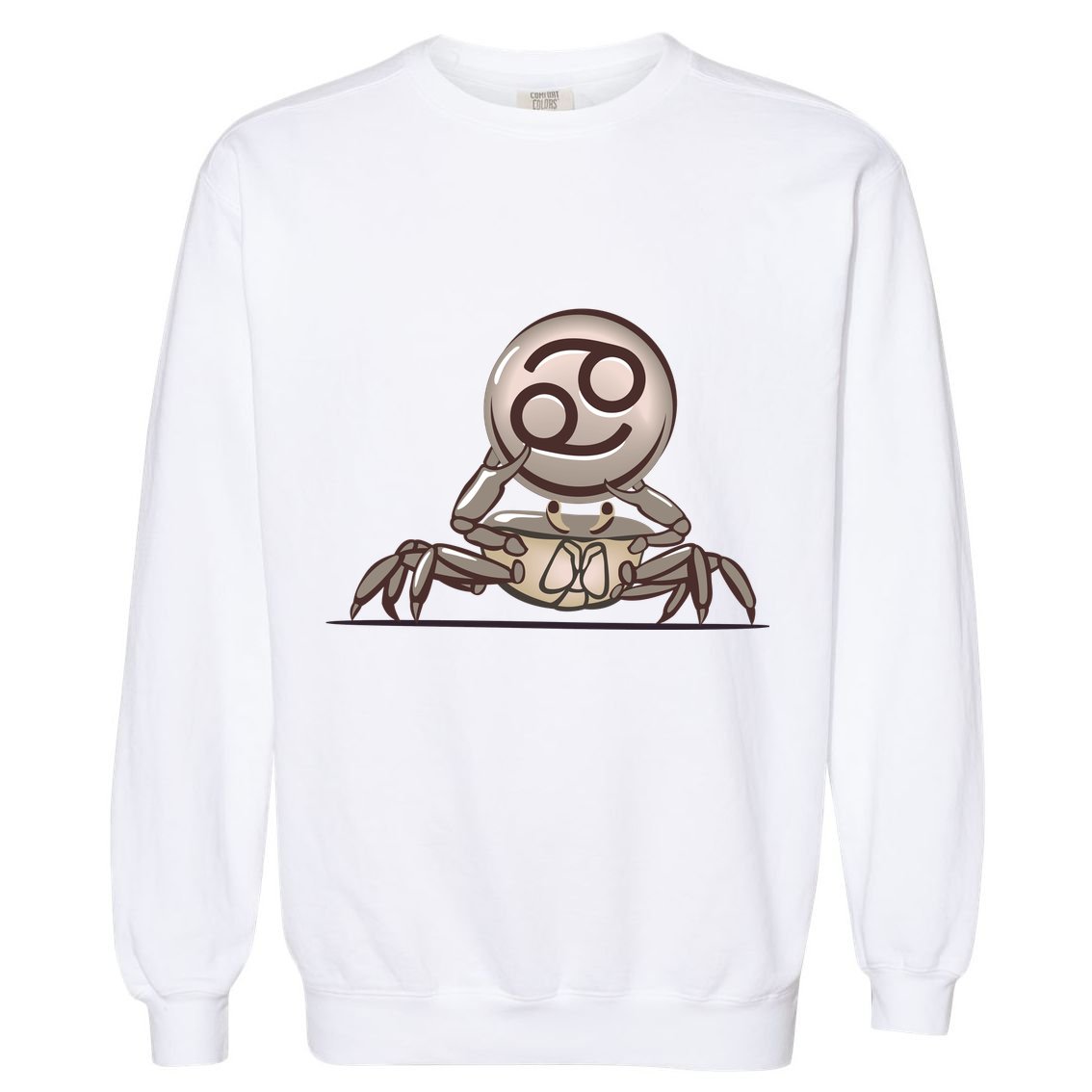 Zodiac Cancer Icon Gem Garment-Dyed Sweatshirt