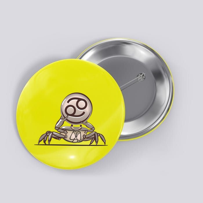 Zodiac Cancer Icon Gem Button