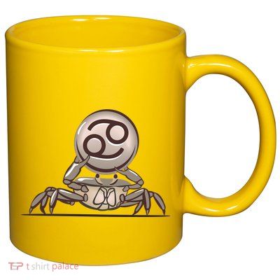 Zodiac Cancer Icon Gem 11oz C Handle Ceramic Mug
