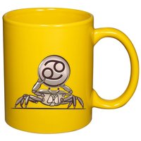 Zodiac Cancer Icon Gem 11oz C Handle Ceramic Mug