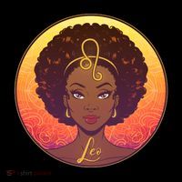 Zodiac Leo African American Black Woman Flatbill Hat