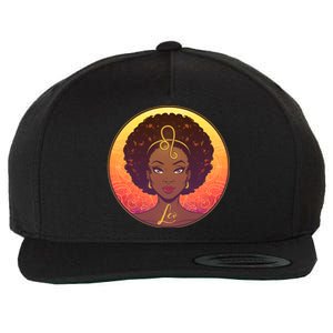 Zodiac Leo African American Black Woman Wool Snapback Cap