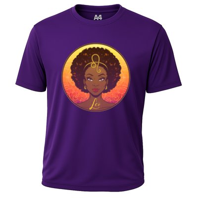 Zodiac Leo African American Black Woman Performance Shirt
