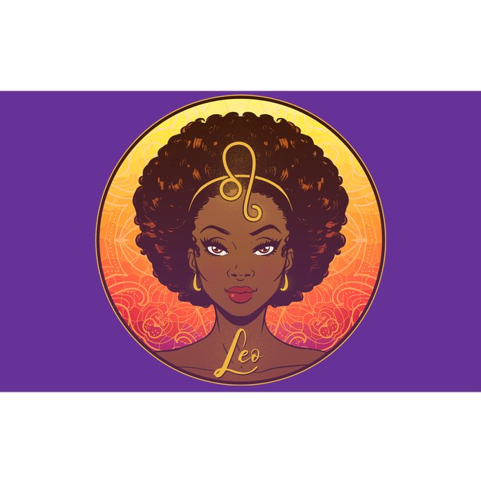 Zodiac Leo African American Black Woman Bumper Sticker