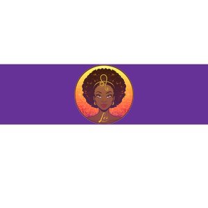 Zodiac Leo African American Black Woman Bumper Sticker