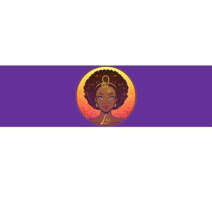 Zodiac Leo African American Black Woman Bumper Sticker