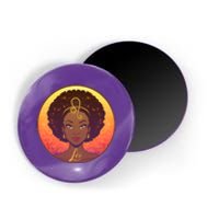 Zodiac Leo African American Black Woman Magnet