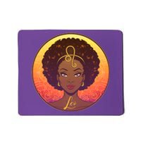 Zodiac Leo African American Black Woman Mousepad