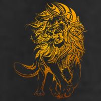 Zodiac Leo Lion Floral Tribal Design Cool Comfort Performance Bucket Hat