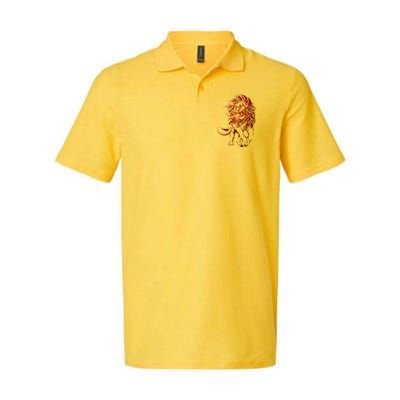 Zodiac Leo Lion Floral Tribal Design Polo