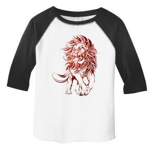 Zodiac Leo Lion Floral Tribal Design Toddler Fine Jersey T-Shirt