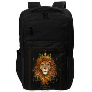 Zodiac Leo Lion Tarot Card VIII Strength Impact Tech Backpack