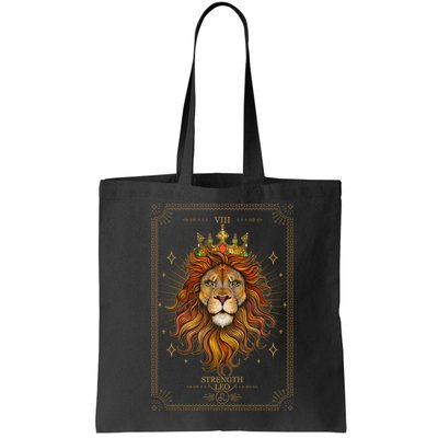 Zodiac Leo Lion Tarot Card VIII Strength Bag