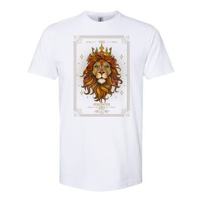 Zodiac Leo Lion Tarot Card VIII Strength Softstyle® CVC T-Shirt