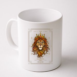 Zodiac Leo Lion Tarot Card VIII Strength Coffee Mug