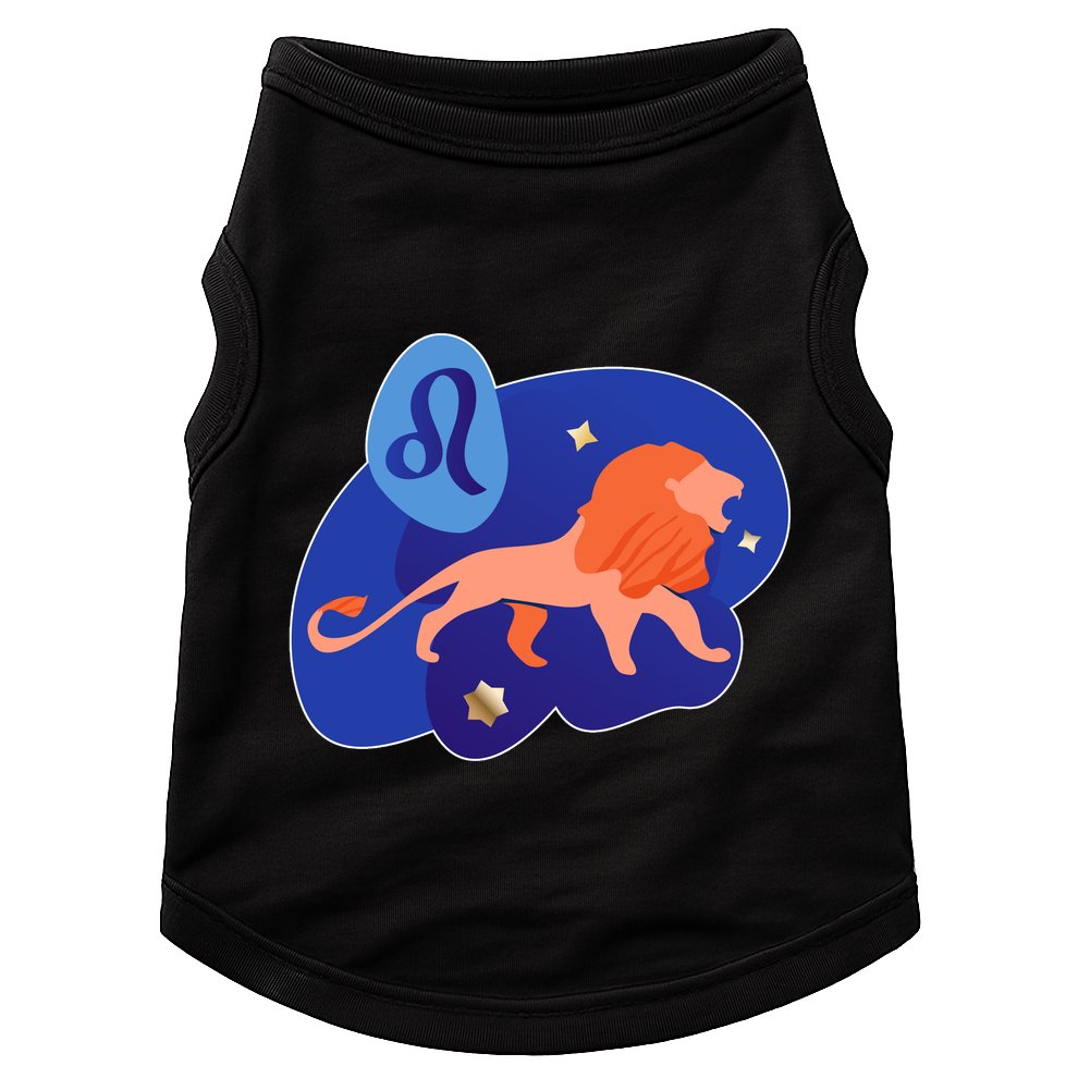 Zodiac Leo Simple Lion Doggie Tank