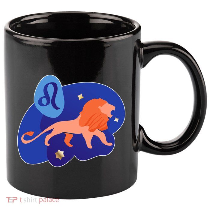 Zodiac Leo Simple Lion 11oz C Handle Ceramic Mug