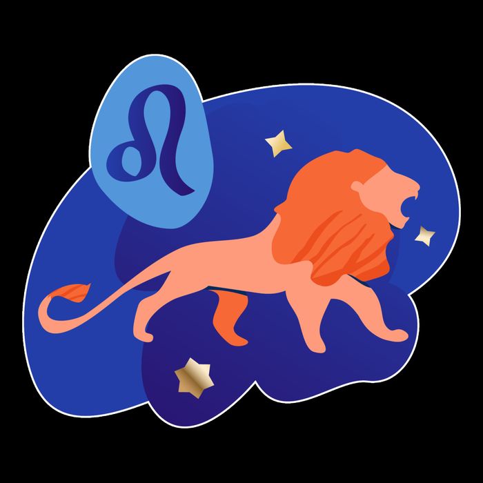 Zodiac Leo Simple Lion Drawstring Bag