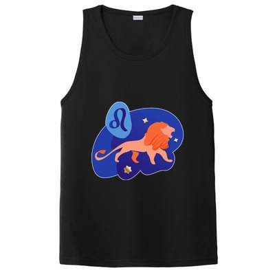 Zodiac Leo Simple Lion PosiCharge Competitor Tank