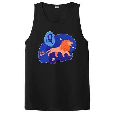 Zodiac Leo Simple Lion PosiCharge Competitor Tank