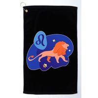 Zodiac Leo Simple Lion Golf Towel