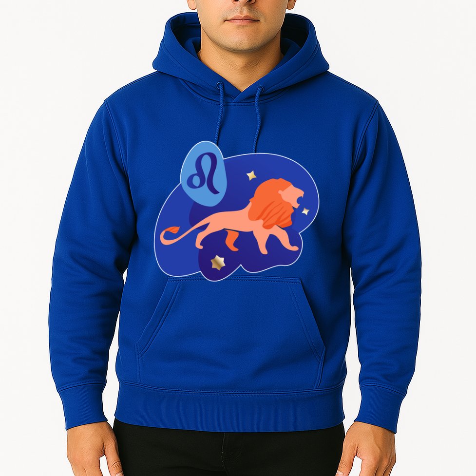 Zodiac Leo Simple Lion Hoodie