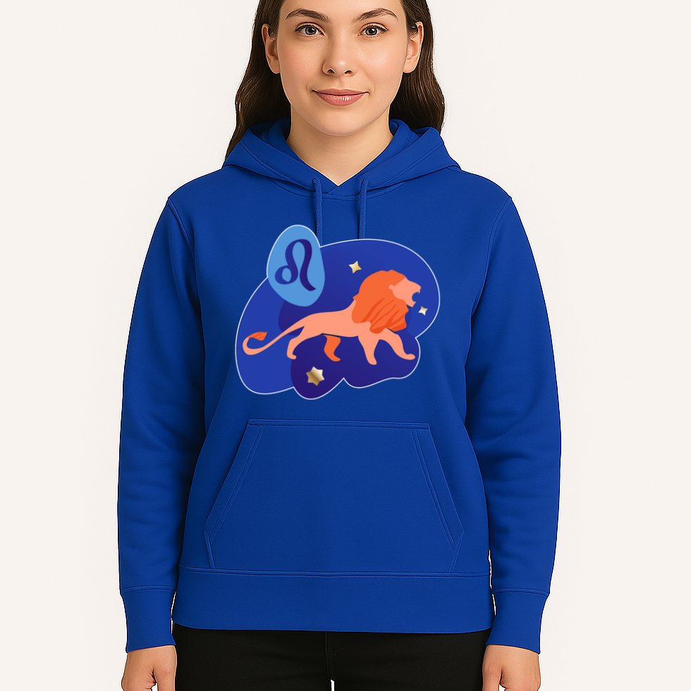 Zodiac Leo Simple Lion Hoodie
