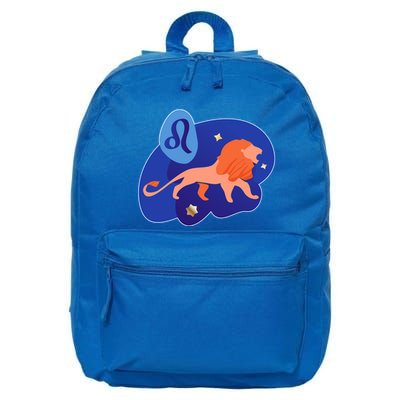 Zodiac Leo Simple Lion 16 in Basic Backpack