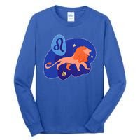 Zodiac Leo Simple Lion Tall Long Sleeve T-Shirt