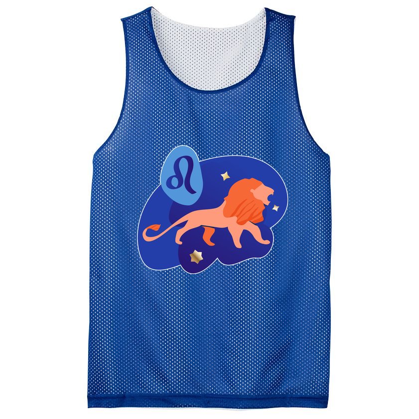 Zodiac Leo Simple Lion Mesh Reversible Basketball Jersey Tank