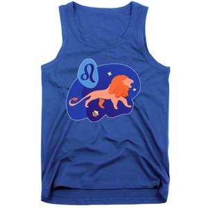 Zodiac Leo Simple Lion Tank Top