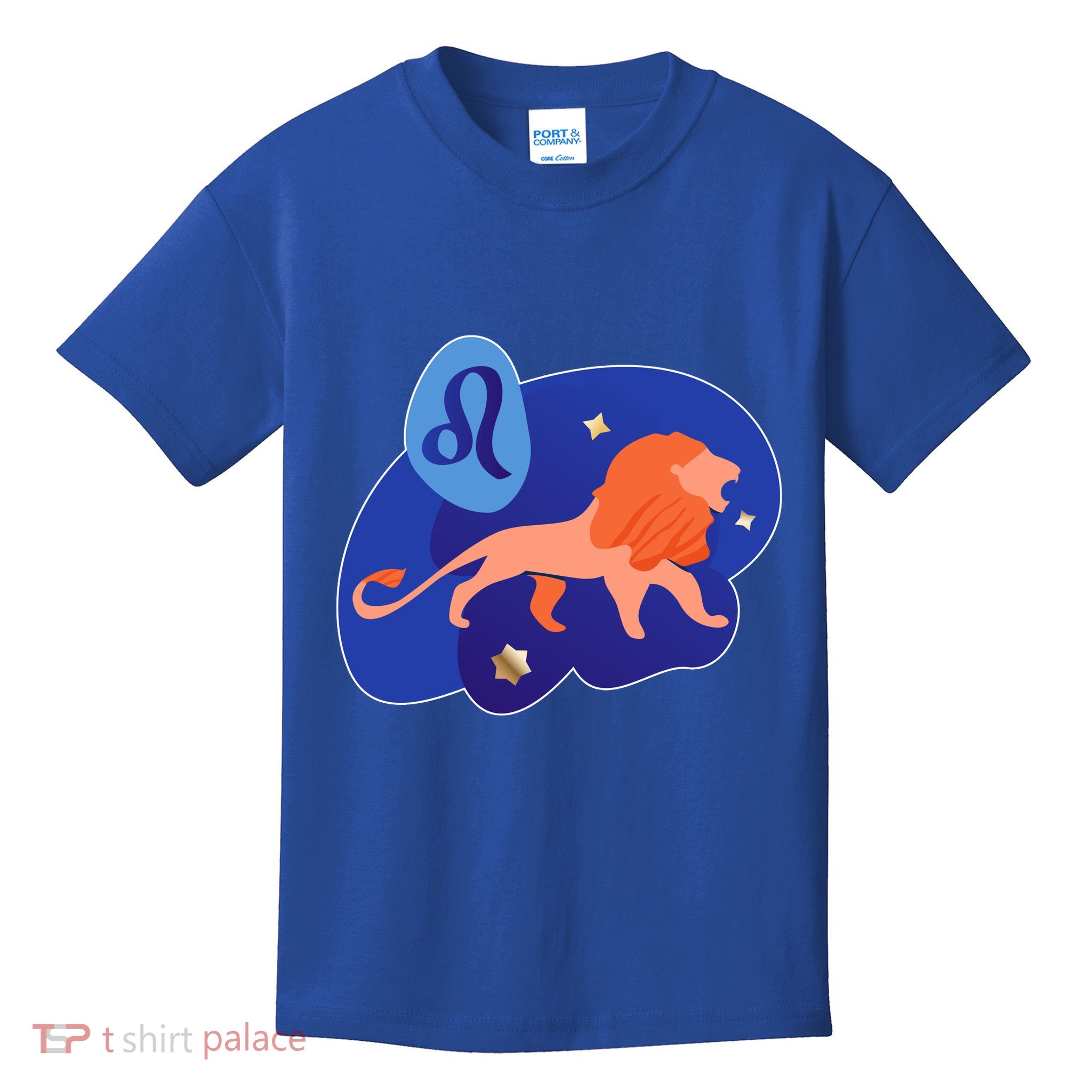 Zodiac Leo Simple Lion Kids T-Shirt