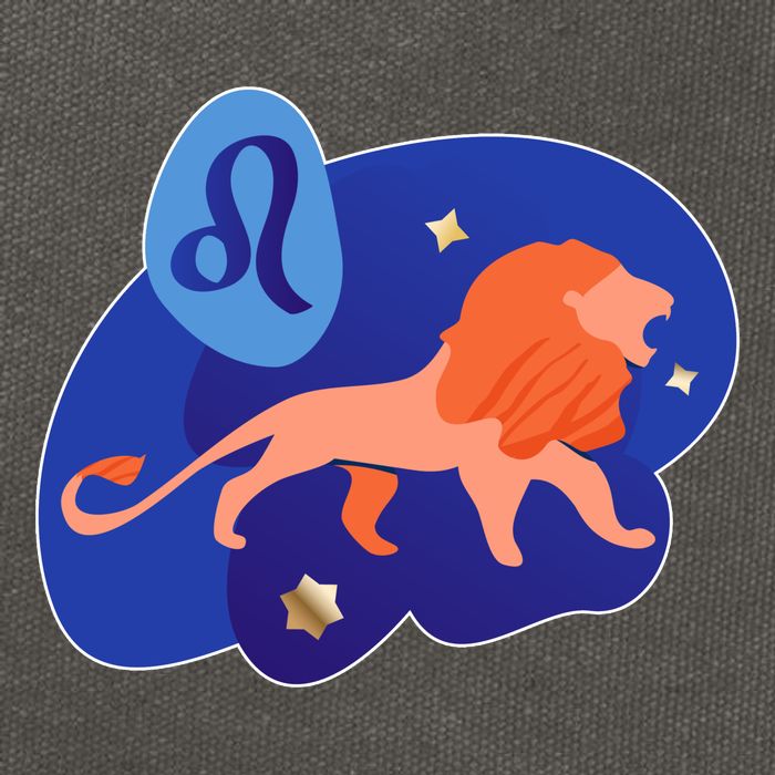 Zodiac Leo Simple Lion Cotton Canvas Backpack