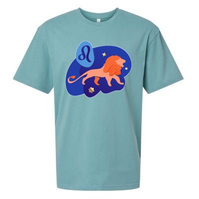 Zodiac Leo Simple Lion Sueded Cloud Jersey T-Shirt