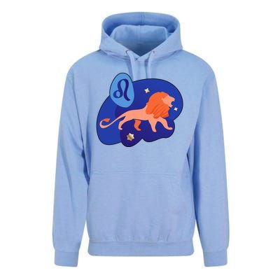 Zodiac Leo Simple Lion Unisex Surf Hoodie