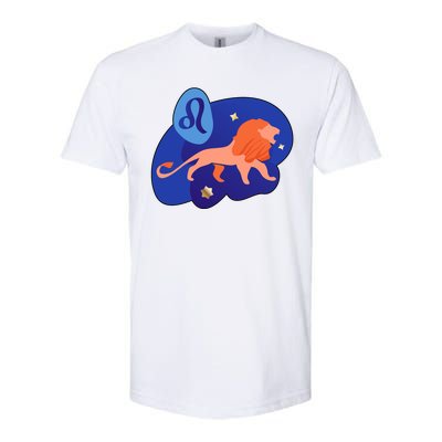 Zodiac Leo Simple Lion Softstyle® CVC T-Shirt