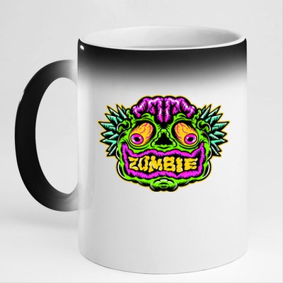 Zombie 11oz Black Color Changing Mug