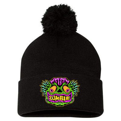 Zombie Pom Pom 12in Knit Beanie